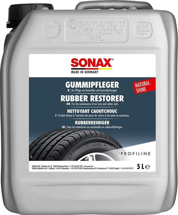 Actual product image Sonax RubberCare 5 L Rubber care Cleans and cares for all rubber parts (5000 ml)