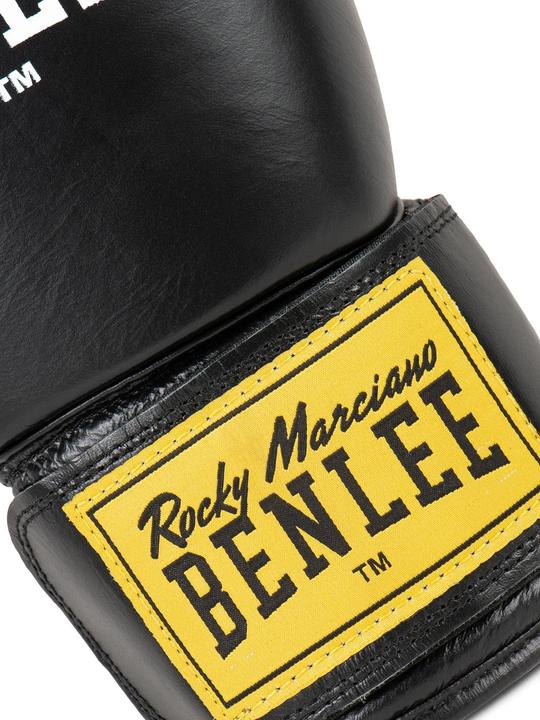 Image du produit Benlee Gants de boxe Fighter cuir noir (18 OZ, Taille unique)