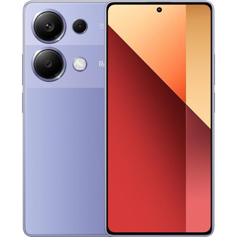 Xiaomi Redmi Note 13 Pro (512 GB, Lavender Purple, 6.67", Dual SIM, 4G), Smartphone, Violett