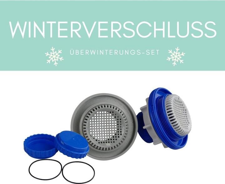 Immagine prodotto Poolomio Set di chiusura invernale per piscine Intex a partire da 488 cm con valvola di chiusura/rubinetto