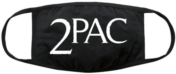 Actual product image Rock Off Tupac Face Mask: Logo