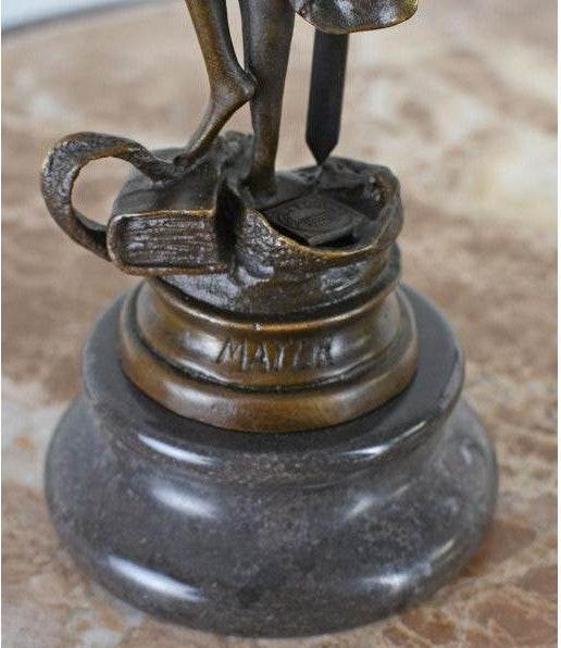 Actual product image Palazzo Justitia Justice signed bronze sculpture