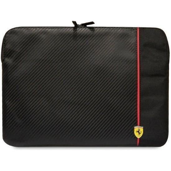 Ferrari Manicotto FECS14AXBK 14" czarny/nero Carbon&Smooth (14"), Borsa per Notebook, Nero
