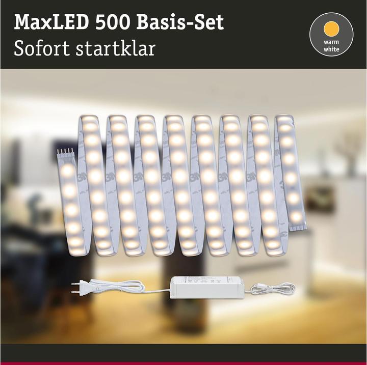 Image du produit Paulmann Kit MaxLED 500 Stripe (Blanc chaud, 300 cm, Intérieur)