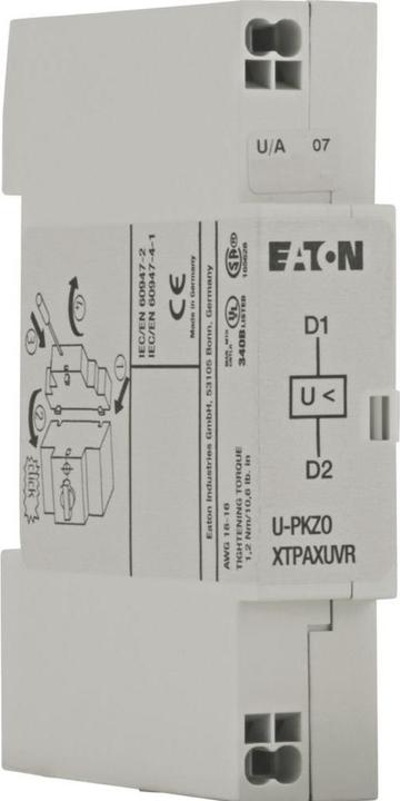Actual product image Eaton Undervoltage release PKZ0(4), PKE, AC, 230 V 50 Hz, push-in terminals