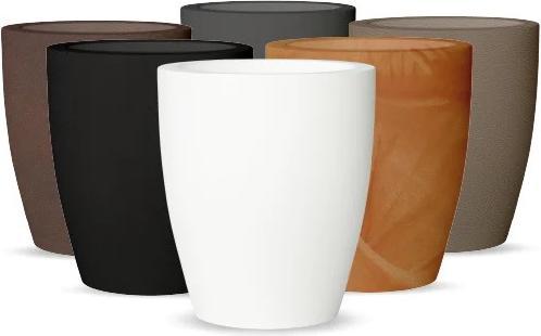 Newgarden VIOLETA 30 plant pot round ø30x33cm white 13L with water reservoir outside