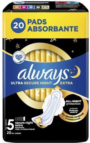 Produktbild Always Ultra Secure Night Extra (20x)