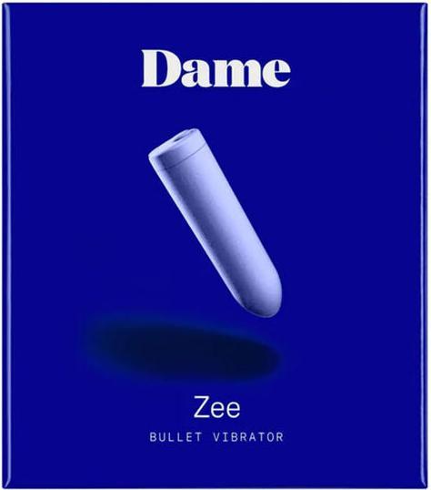 Actual product image Dame Products Zee Bullet Vibrator Periwinkle