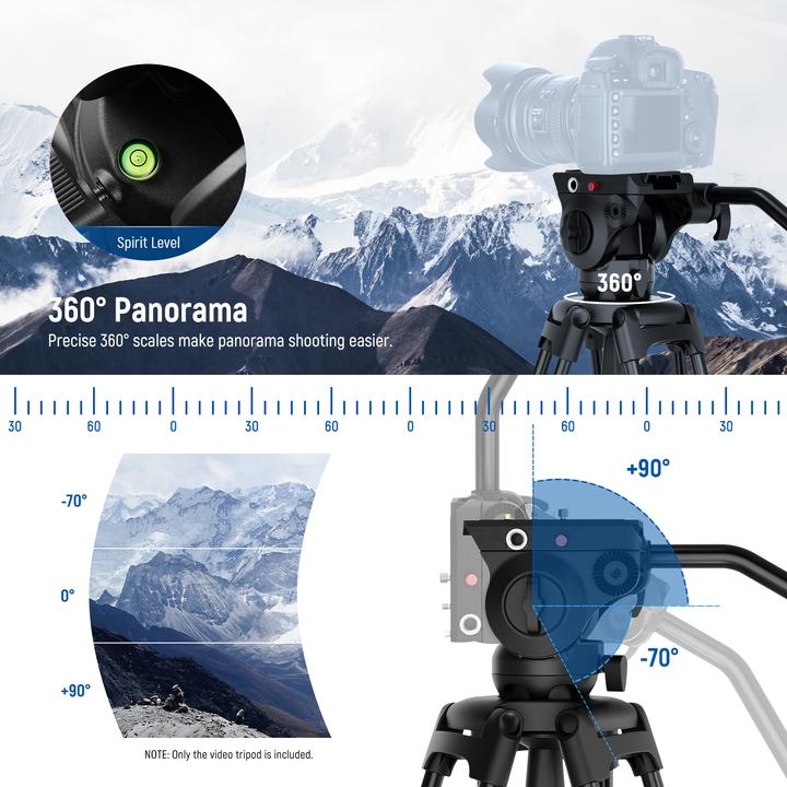Produktbild Neewer Video Tripod With Adjustable Fluid Head