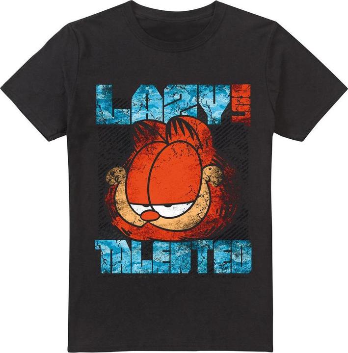 Actual product image Garfield Mens Lazy But Talented Distressed T-Shirt (M)