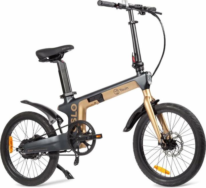 Actual product image Youin Elektrisches Fahrrad Bk1950 Oslo Pro Schwarz Gold