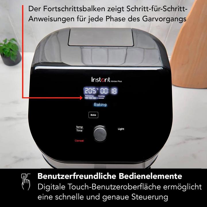 Image du produit Instant Pot Vortex Plus ClearCook OdourErase RVS 5,7 litres (6 Qt) 6-en-1 airfryer frituren roosteren grillen