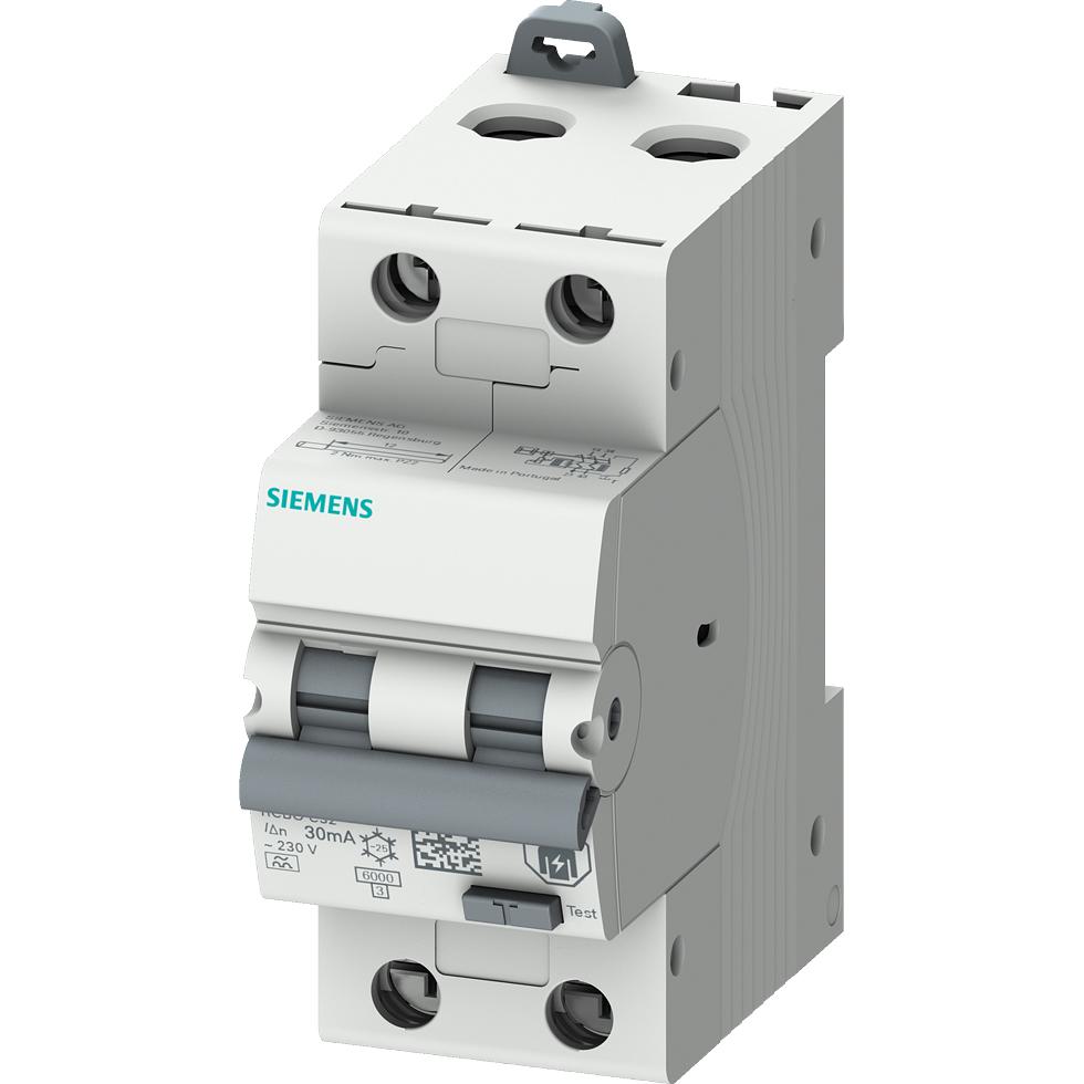 Siemens, Schutzschalter, FI/LS-Schutzschalter C16 1p+N 0,03A A 5SU1326-7FP16