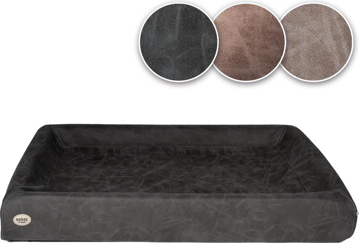 Sabro KUDDE Hundebett Wildlederoptik dark grey XXL (117 x 150 cm) Standard  (Hund)