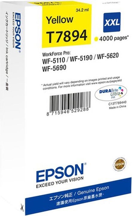 Actual product image Epson T7894 DuraBrite Ultra (Y)