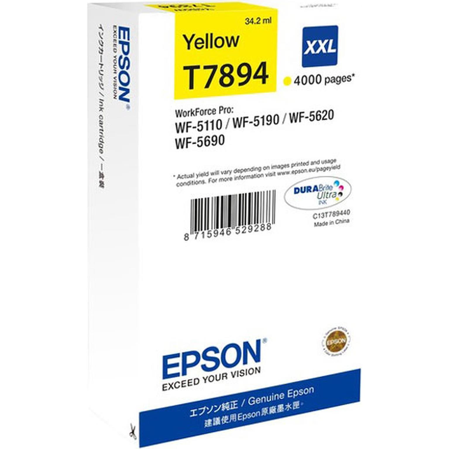 Epson, Druckerpatrone, T7894 DuraBrite Ultra (Y)