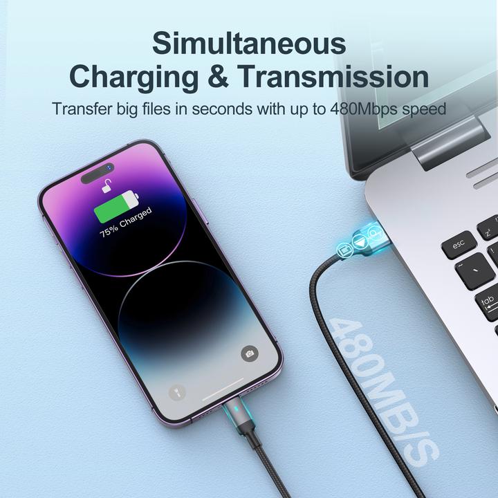Actual product image Joyroom USB A — Lightning (1.20 m, USB 2.0, 30 W)