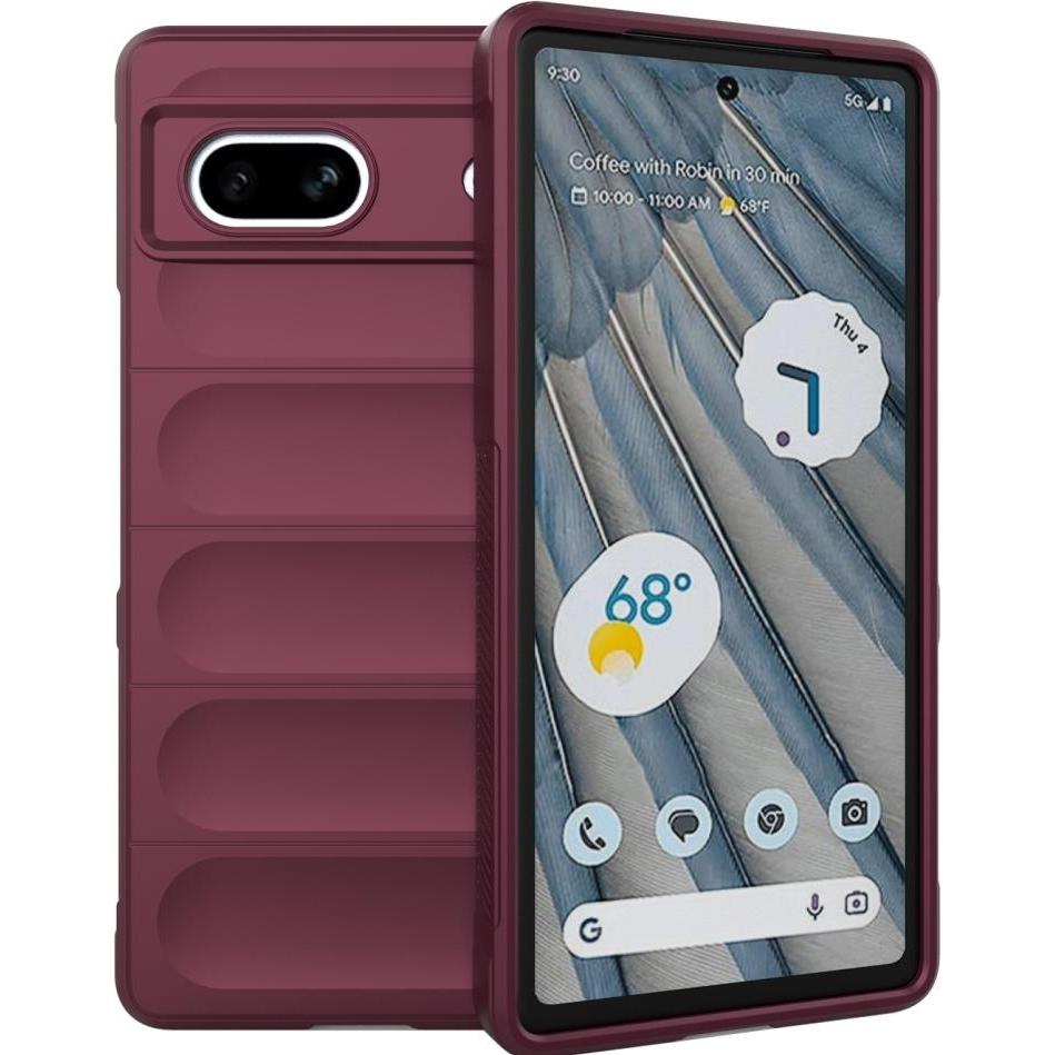 Thumbnail - Screenguard CloudCase Google Pixel 7a TPU Hülle (Google Pixel 7a), Smartphone Hülle, Rot