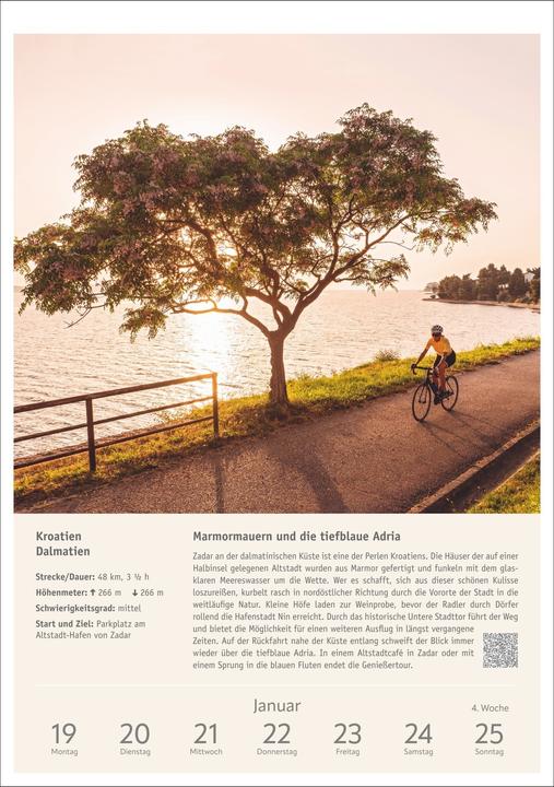 Produktbild Harenberg Radwanderlust Wochen-Kulturkalender 2026 - 53 Touren von Rügen bis Südtirol (Deutsch)