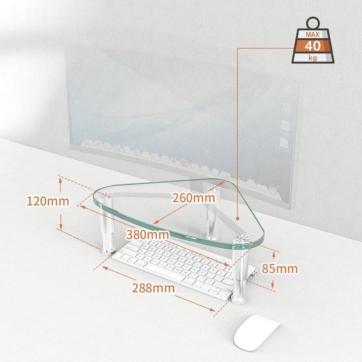 Actual product image Hemudu Ergonomischer Monitor- und Laptopständer