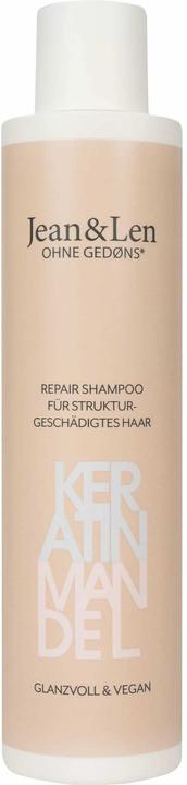 Jean & Len Shampoo riparatore alla cheratina e mandorle (300 ml, Shampoo liquido)