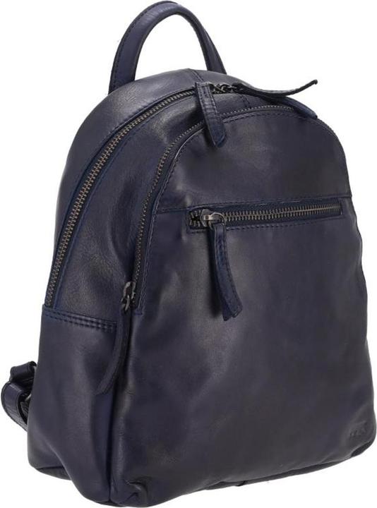 Actual product image Bear Design Leather Backpack Blue Kim
