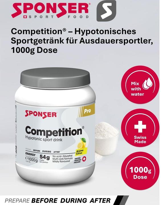 Produktbild Sponser Competition (Himbeer, 1 x, 1000 g)