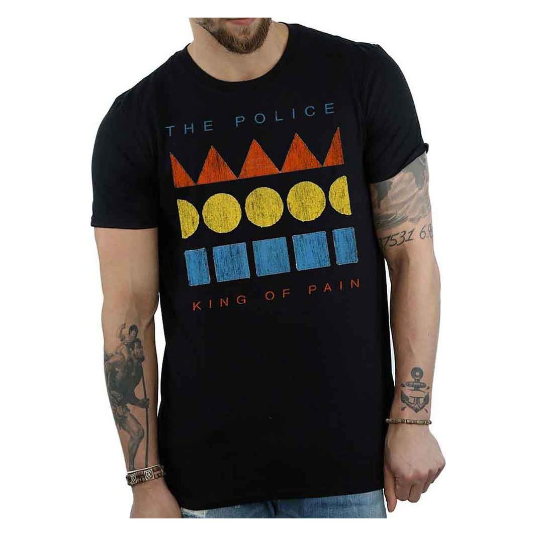 The Police, Herren, Shirts, Kings Of Pain, Schwarz, (Xxl)