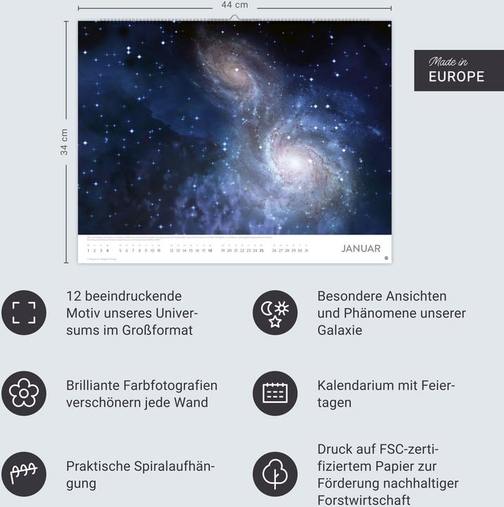 Image du produit DasUniversumPosterkalender2026 (44 x 34 cm)