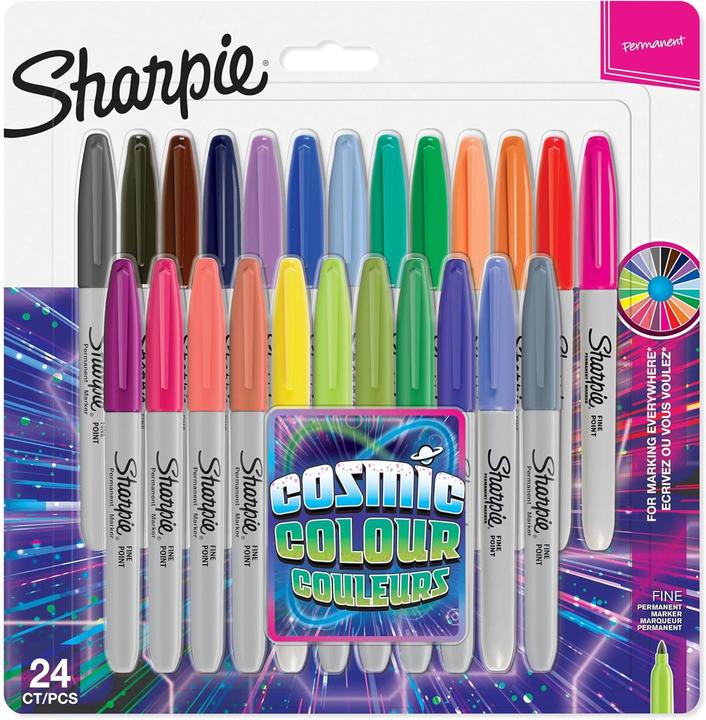 Produktbild Sharpie Marker Fein Rundspitze F 24er Cosmic Colours (multicolour, 1 mm, 24 x)