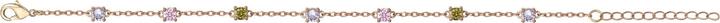 Immagine prodotto Lara Bracciale Placcato Oro - Zirconi Multicolore (Ottone)