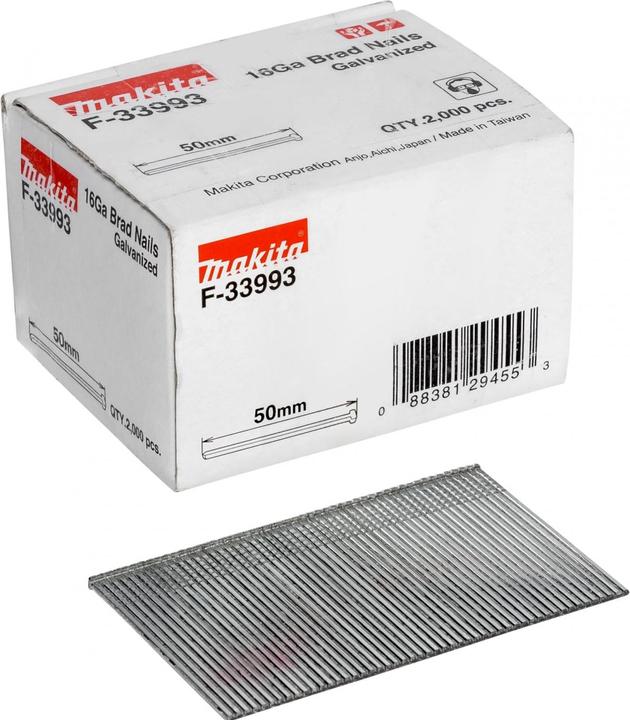 Immagine prodotto Makita Chiodo a testa alta 1,6x50mm F33993 2000 pz.
