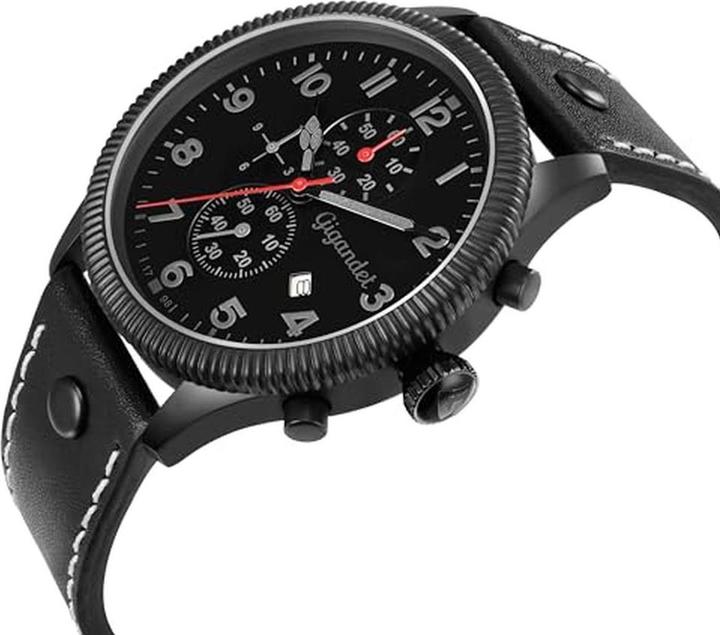 Image du produit Gigandet Chronographe pilote sportif étanche 100 m avec mouvement quartz japonais