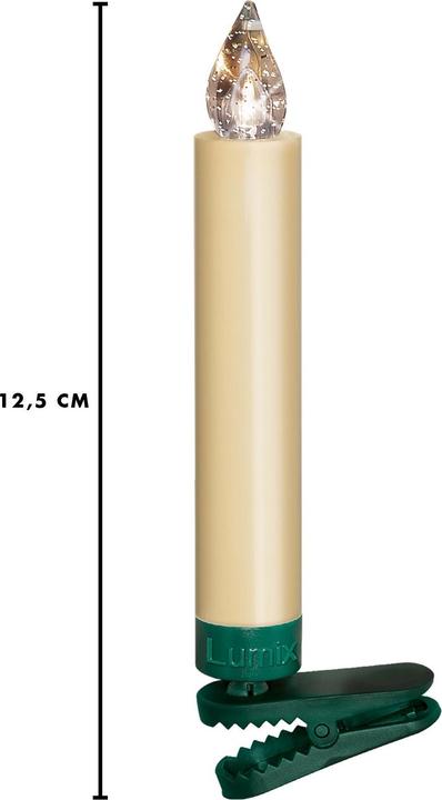 Image du produit Krinner Bougie de Noël à LED pour arbre de Noël - Ensemble de démarrage Superlight (10 x)