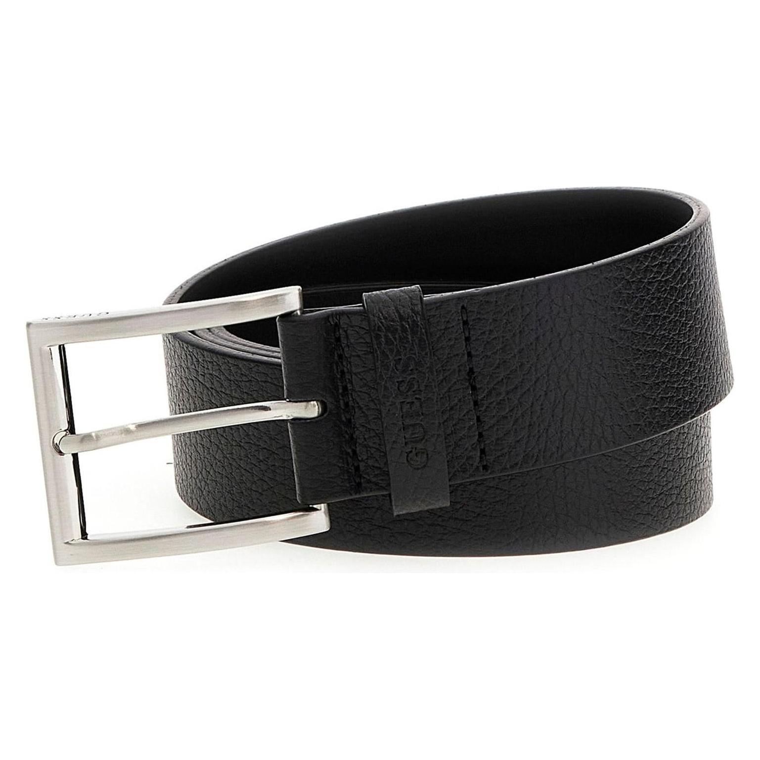 Guess, Herren, Gürtel, Leather Belt H40, Schwarz