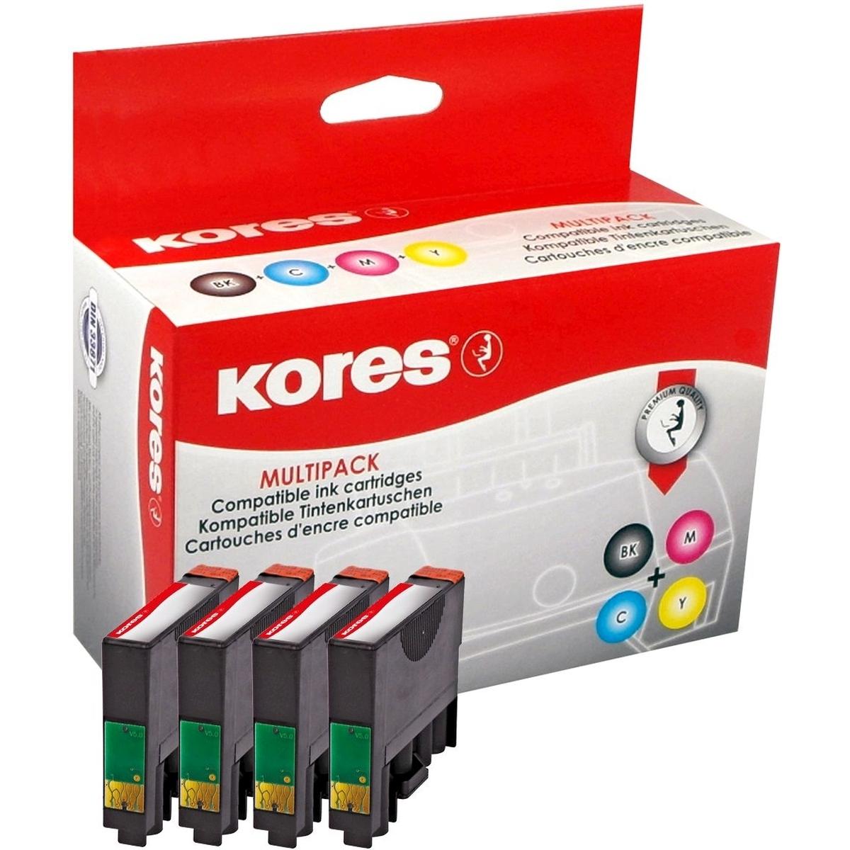 Kores, Druckerpatrone, Tinte kompatibel CMYBK Orig.Nr. T162640 KOR (Color, BK)