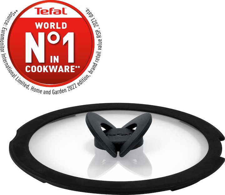 Actual product image Tefal Ingenio G6 Glass Lid Set 16/18/20cm (20 cm, Plastic, Glass)