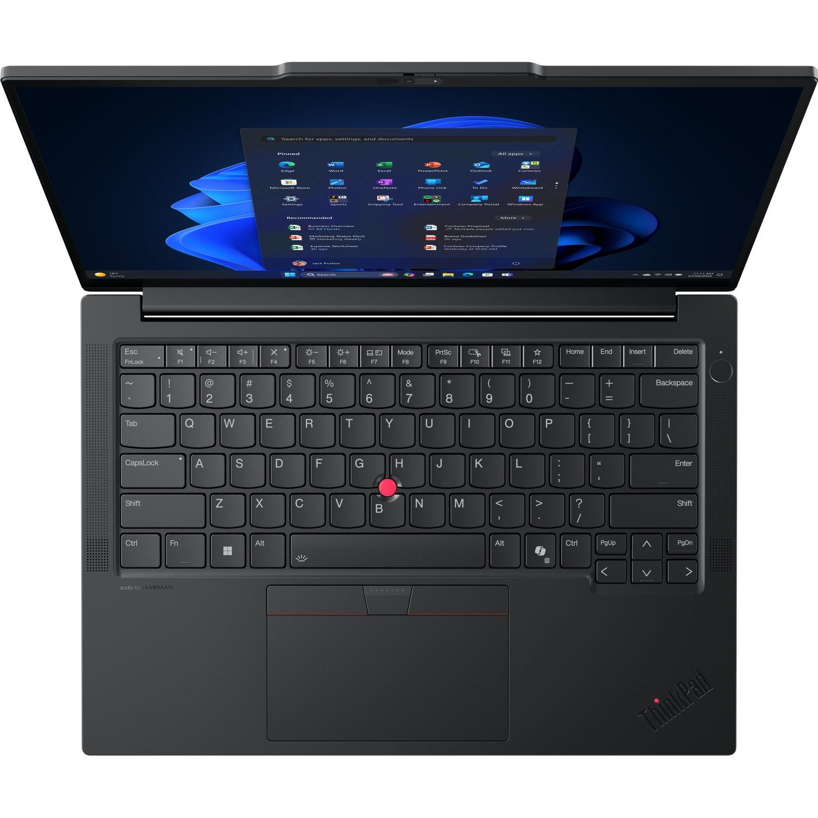 Lenovo ThinkPad E14 Gen 7 (14", AMD Ryzen 5 220, 16.38 GB, 512000 GB, DE), Notebook, Schwarz