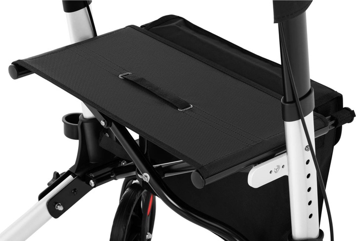 Produktbild Uniprodo Alu Rollator Faltbar Gehilfe Gehwagen Klappbar Leicht Reflektor Tasche Weiss