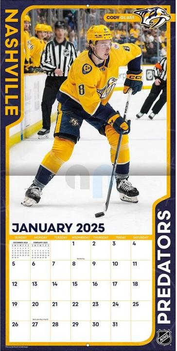 Image du produit NHL - Nashville Predators- Calendrier mural d'équipe 30,5 x 30,5 cm 2025 (30,5 x 30,5 cm)