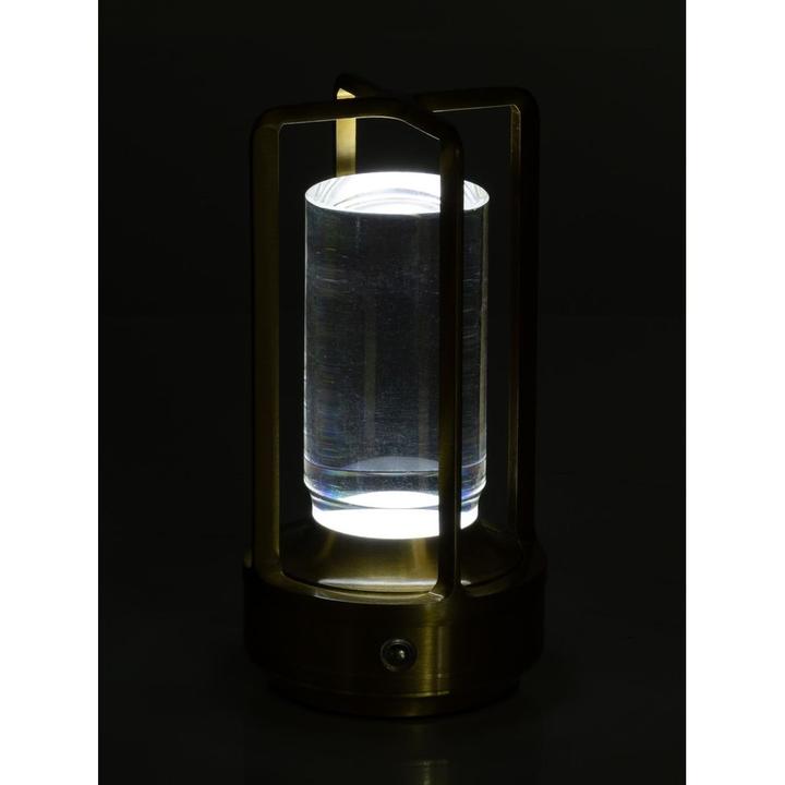 Actual product image Cocon USB-Tischleuchte Laterne, Gold, Dimmbar: nicht dimmbar