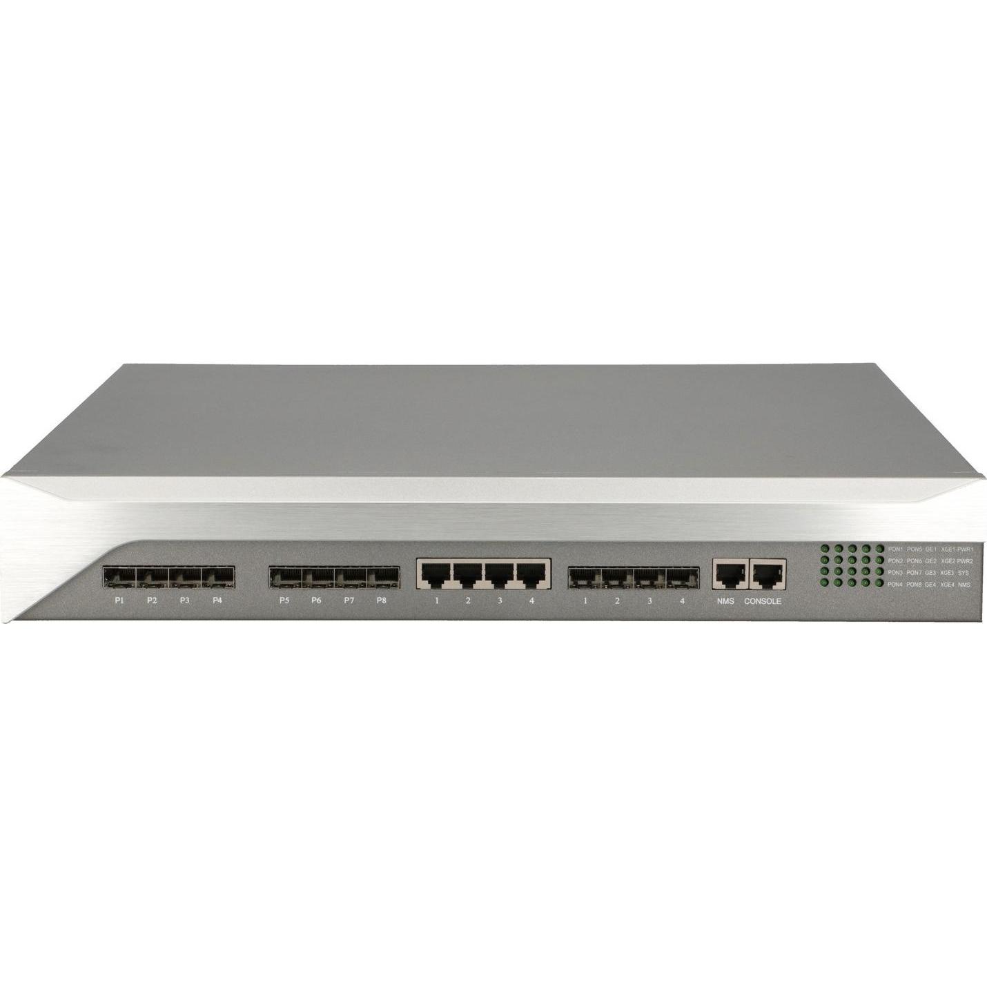 Extralink Predator V2 OLT EPON, 1U 19", 8x Gigabit PON, 4x Gigabit Uplink, 4x SFP+, Router