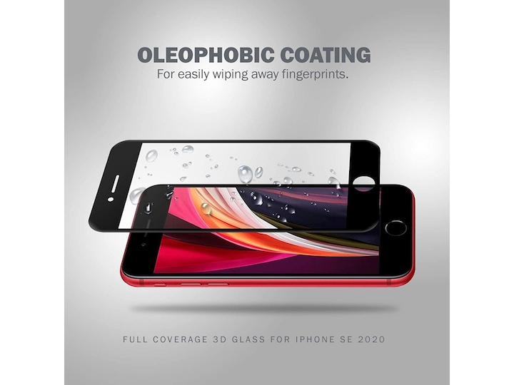 Immagine prodotto Screenguard Apple iPhone SE 2020 Pellicola di vetro protettiva a schermo intero 2.5D 9H (1 Pezzo/i, Apple iPhone SE (seconda generazione))