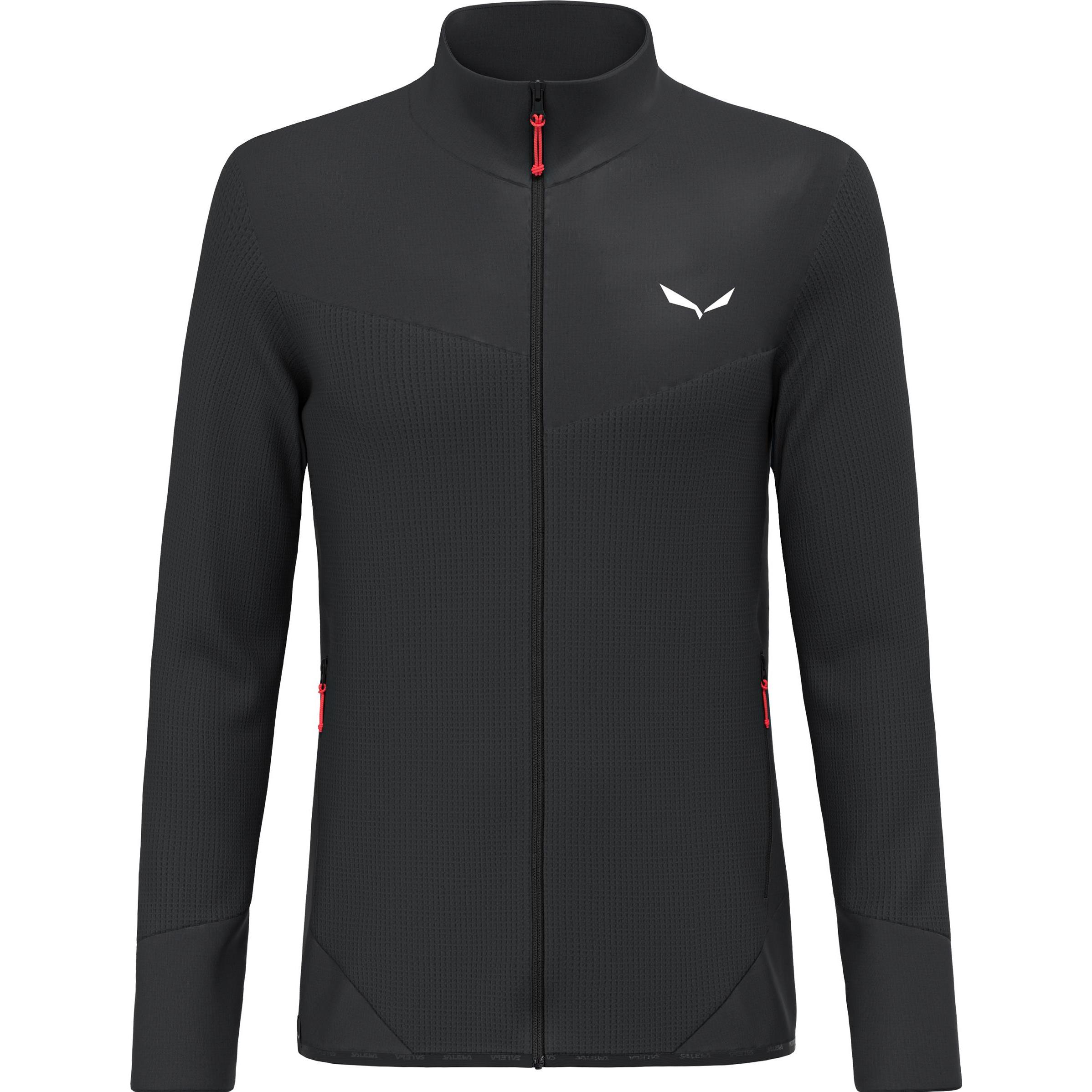 Salewa, Herren, Jacke, Puez Waffle Hybrid Polarlite Jacke (46, S), Schwarz, 46, S
