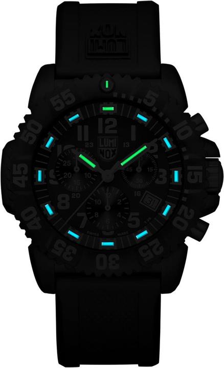 Actual product image Luminox Navy Seal Colormark 3080 (Chronograph, Analogue wristwatch, Diving watch, Swiss made, 44 mm)