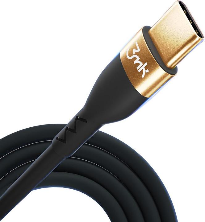 Produktbild 3MK HyperSilicone Cable USB-C/USB-C kabel 2m 100W Czarny/Black (2 m, USB 2.0, 100 W)