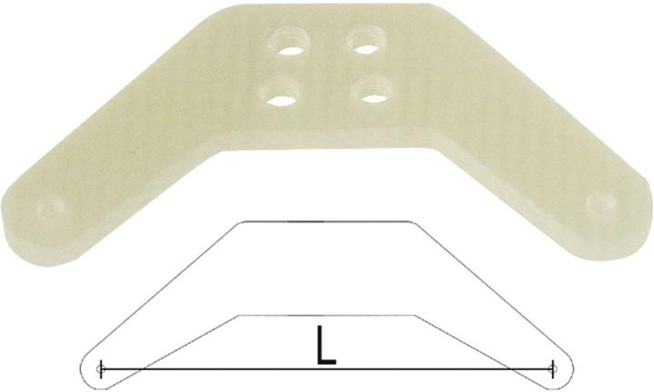 Actual product image Modellbau Lindinger rudder lever gfk 35mm