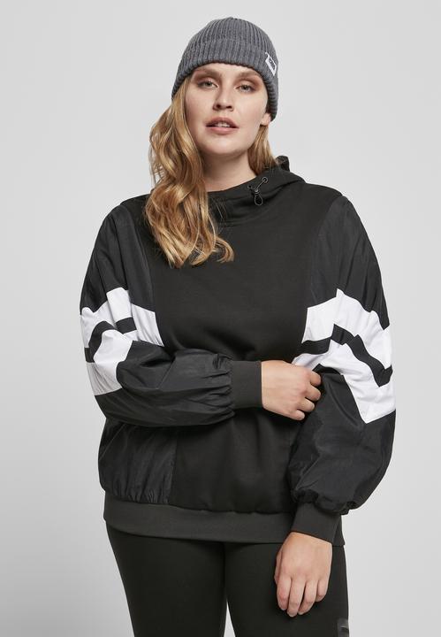 Produktbild Urban Classics Ladies Mix Crinkle Nylon Sweat Hoody (XL)