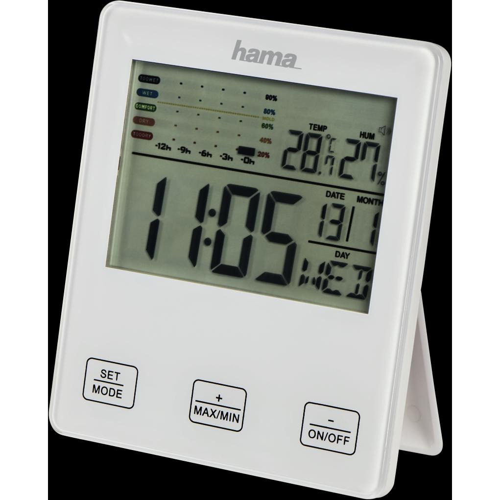 Thumbnail - Hama TH-10, Thermometer + Hygrometer, Weiss