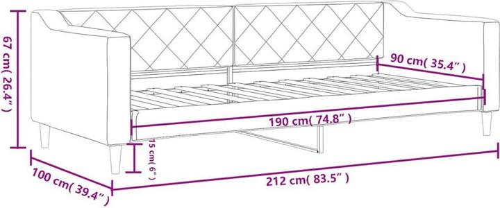 Produktbild vidaXL Tagesbett